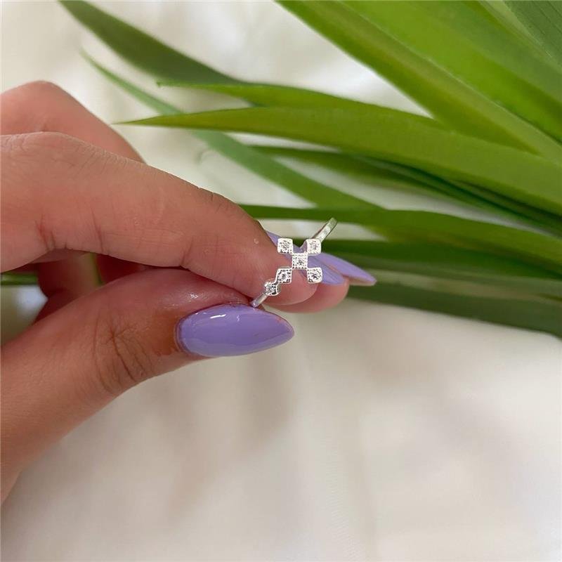 ANEL PRATA 925 CRUZ DE LOSANGOS