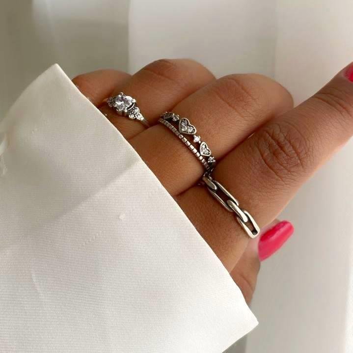 ANEL PRATA 925 ELOS CORRENTE