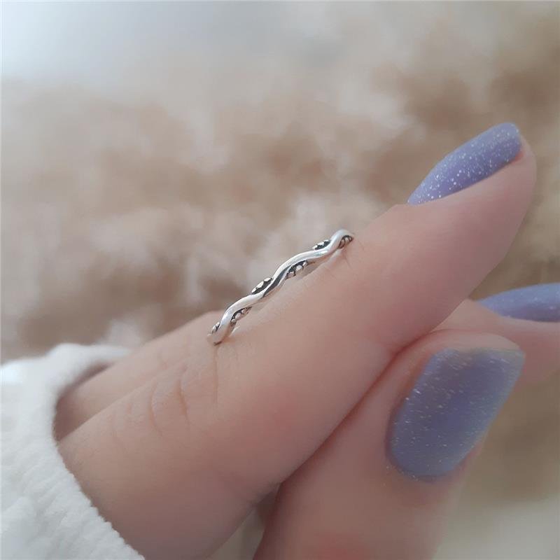 ANEL PRATA 925 ENTRELAÇADO 