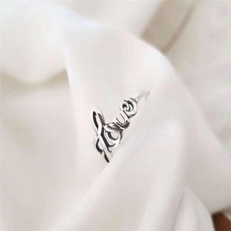 ANEL PRATA 925 ESCRITA LOVE