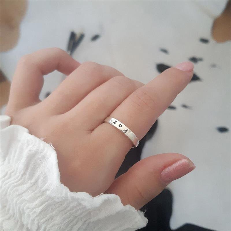 ANEL PRATA 925 ESCRITA 'PAZ'