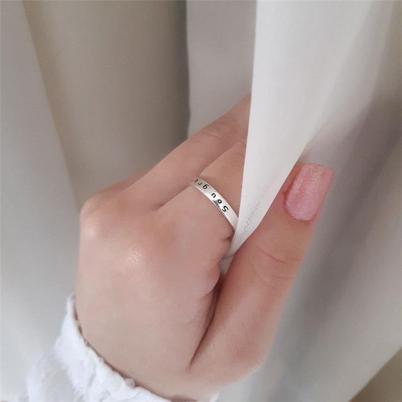 ANEL PRATA 925 ESCRITA SOU GRATA