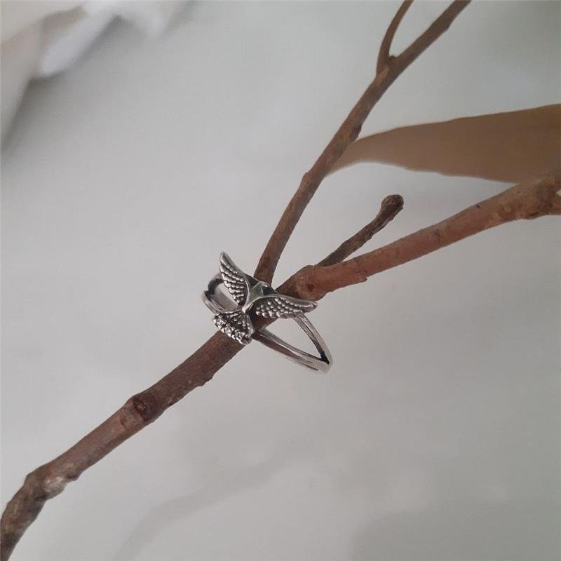 ANEL PRATA 925 ESPÍRITO SANTO COM ZIRCÔNIA