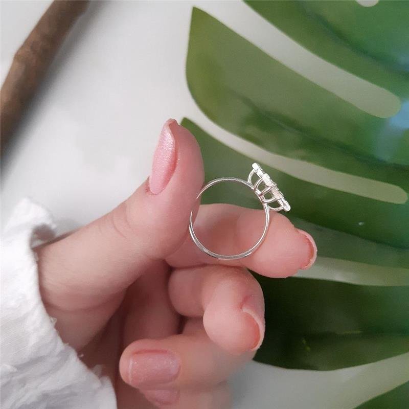 ANEL PRATA 925 ESTRELA 8 PONTAS 