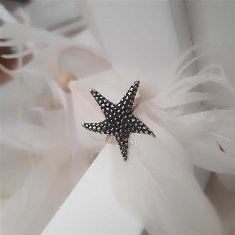 ANEL PRATA 925 ESTRELA DO MAR