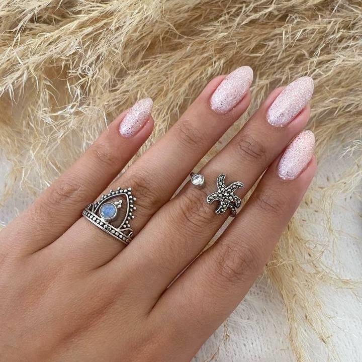 ANEL PRATA 925 ESTRELA REGULÁVEL COM PEDRA