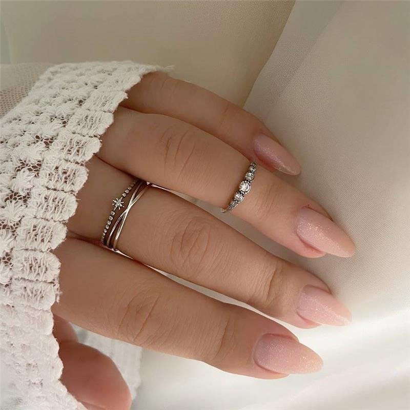 ANEL PRATA 925 FALANGE 7 ZIRCÔNIAS REGULÁVEL