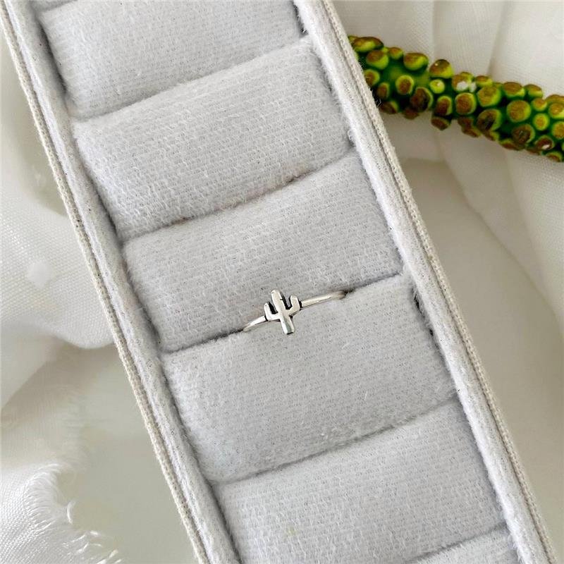 ANEL PRATA 925 FALANGE CACTO