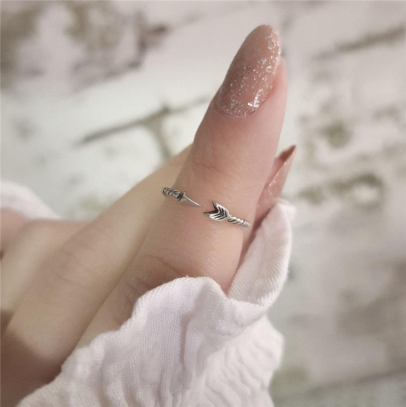 ANEL PRATA 925 FALANGE FLECHA REGULÁVEL