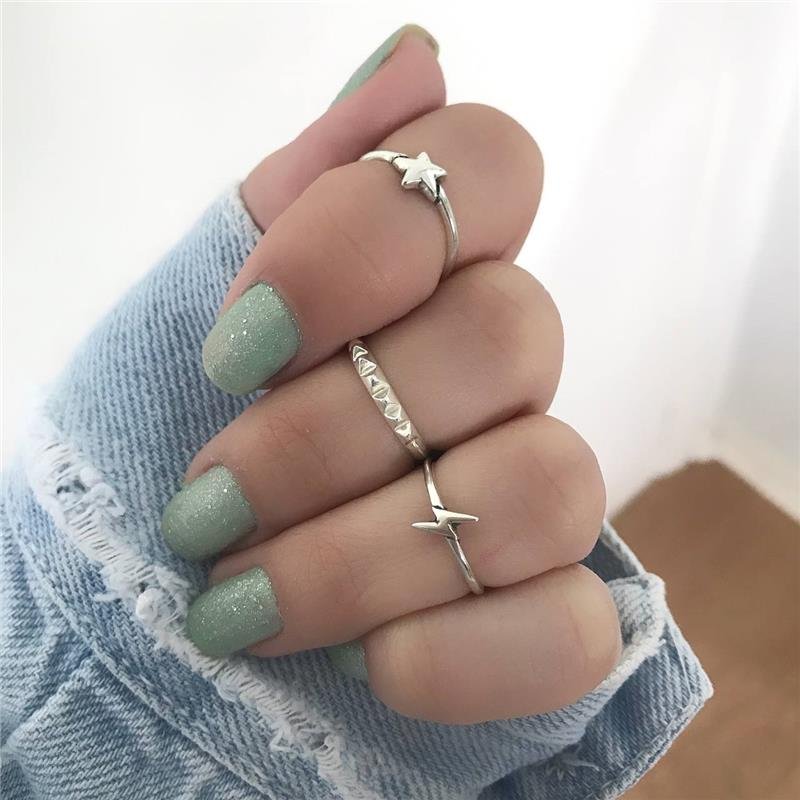 ANEL PRATA 925 FALANGE GEOMETRICO SPIKE