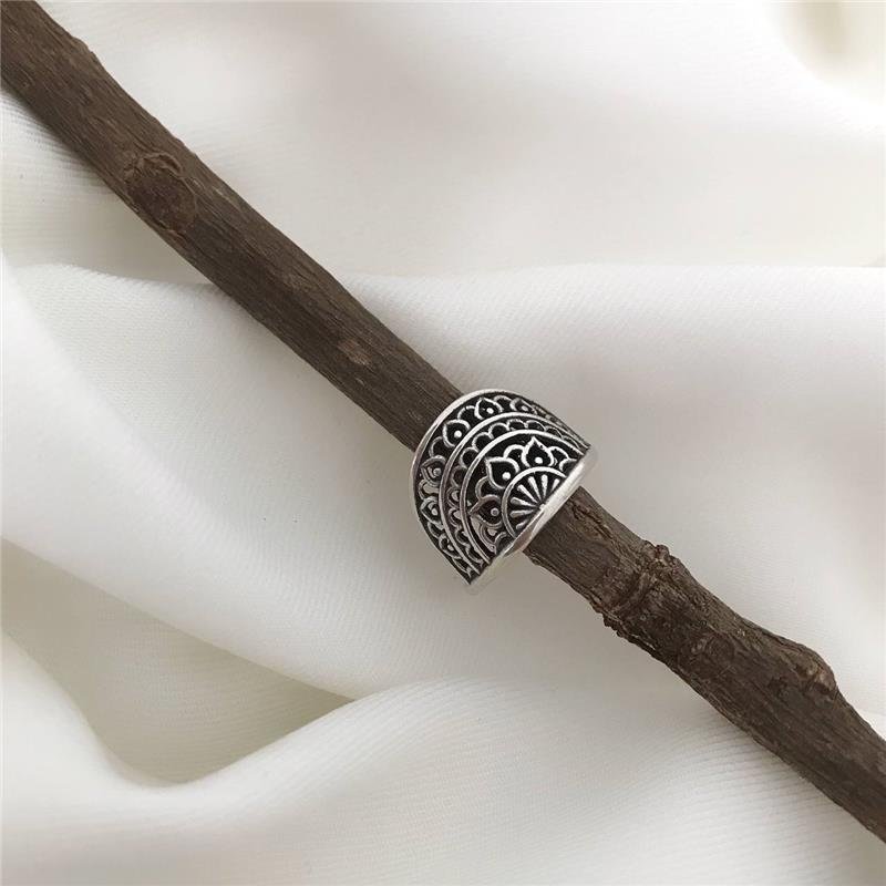 ANEL PRATA 925 FALANGE MANDALA FLOR