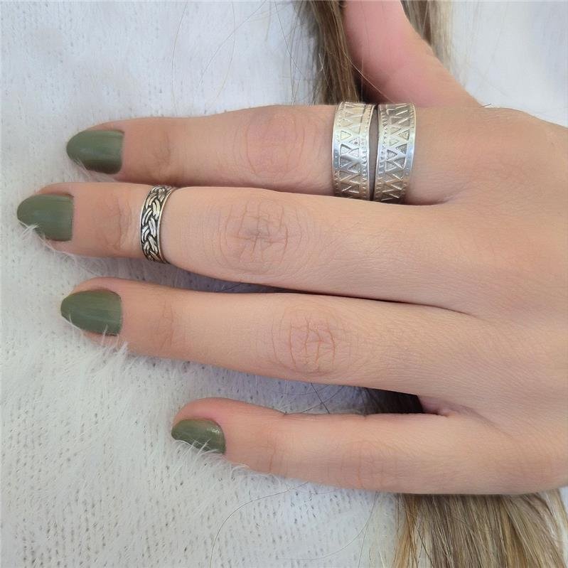 ANEL PRATA 925 FALANGE TRANÇA