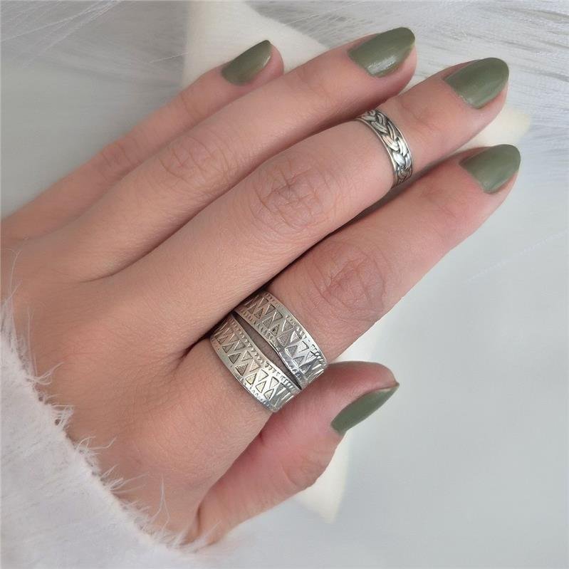 ANEL PRATA 925 FALANGE TRANÇA