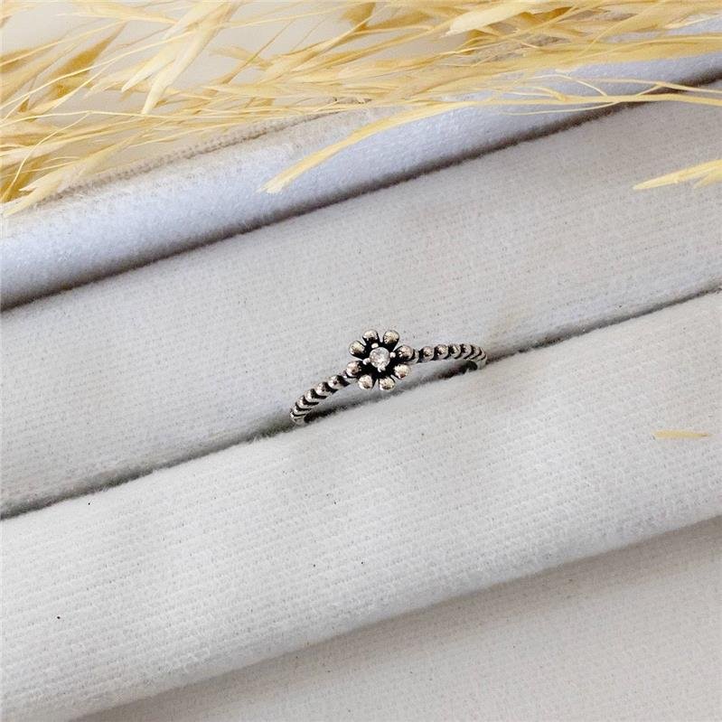 ANEL PRATA 925 FLOR TRABALHADO