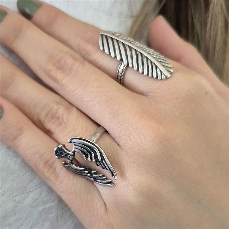 ANEL PRATA 925 FOLHA PALMEIRA