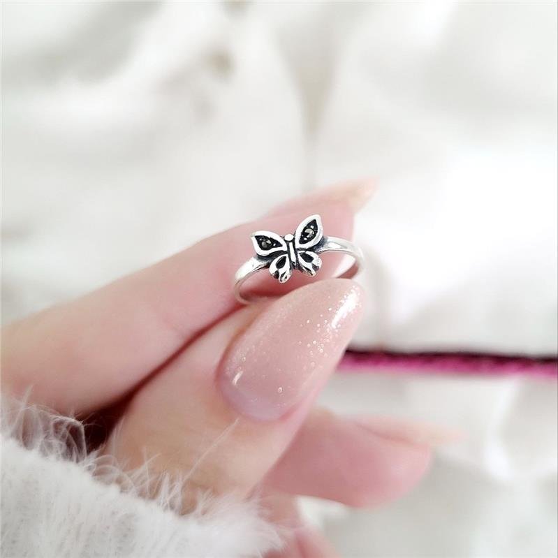 ANEL PRATA 925 INFANTIL BORBOLETA