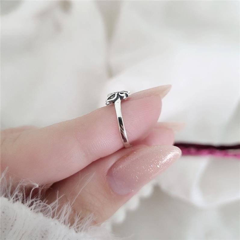 ANEL PRATA 925 INFANTIL BORBOLETA