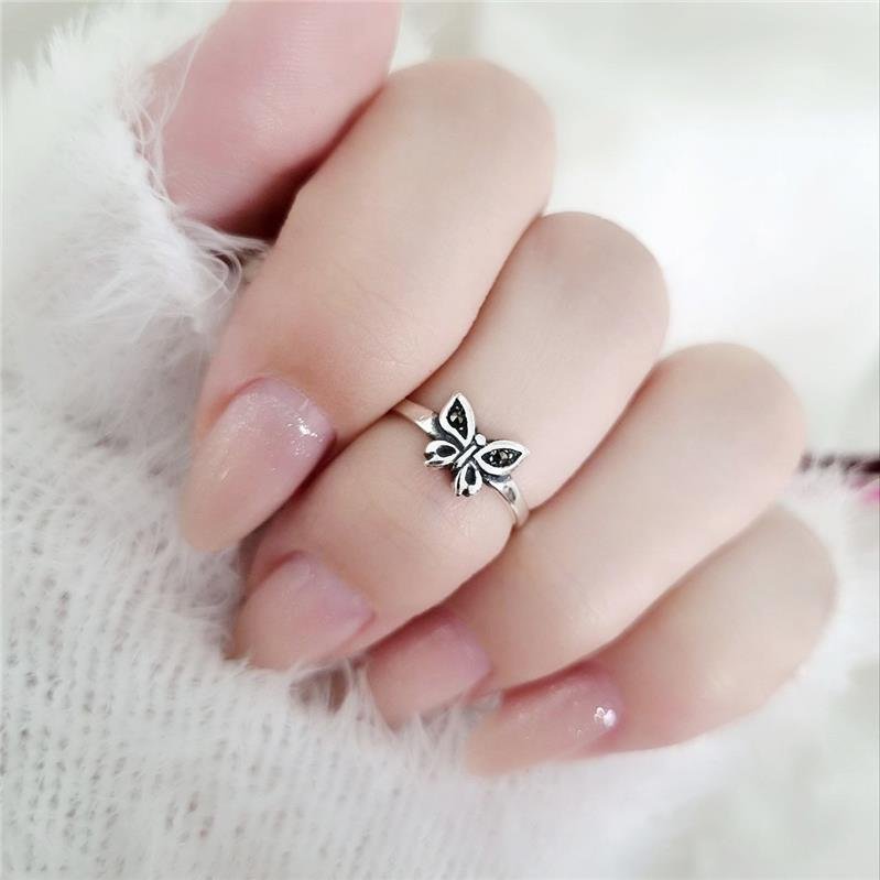 ANEL PRATA 925 INFANTIL BORBOLETA