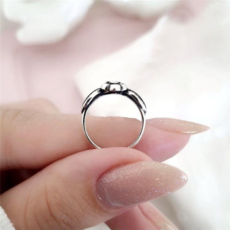 ANEL PRATA 925 INFANTIL FLORZINHA