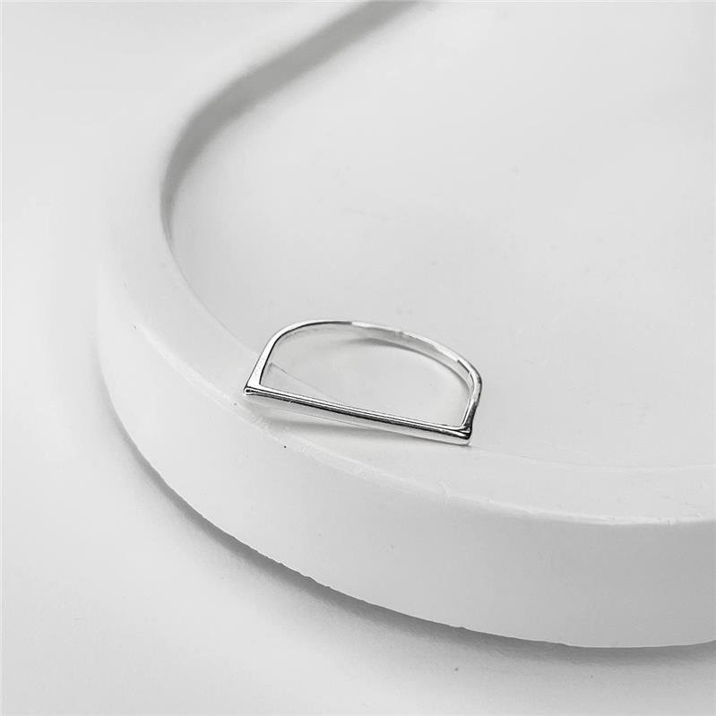 ANEL PRATA 925 LISO BASE FRONTAL RETA LISA