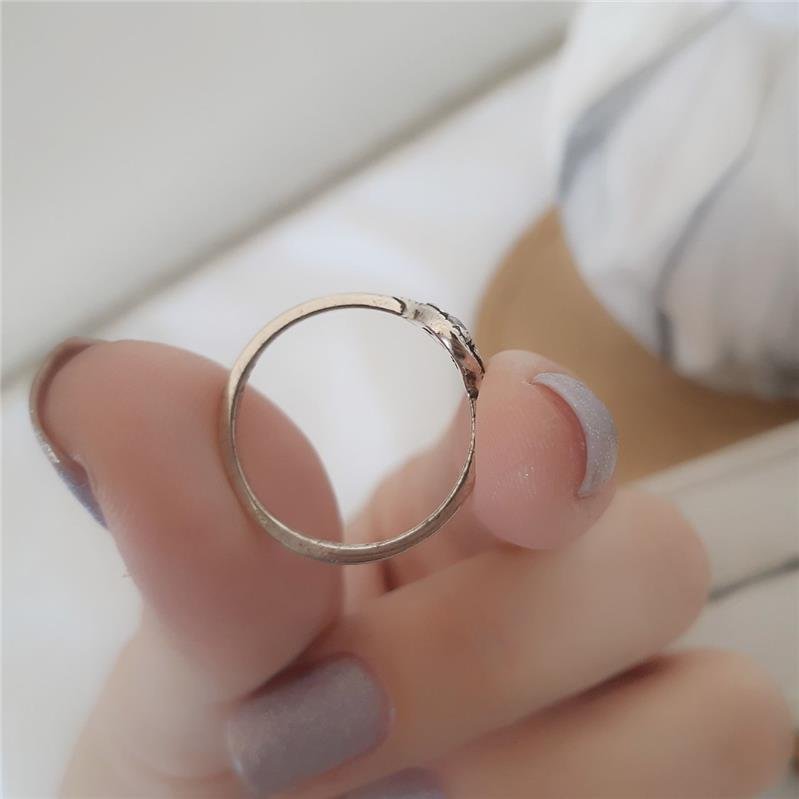 ANEL PRATA 925 MÃO DE FÁTIMA COM ZIRCÔNIA