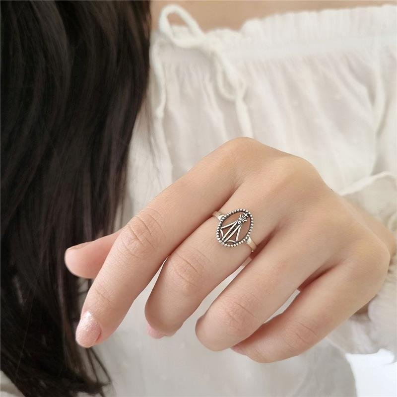 ANEL PRATA 925 MEDALHA NOSSA SENHORA APARECIDA