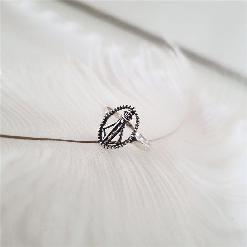 ANEL PRATA 925 MEDALHA NOSSA SENHORA APARECIDA