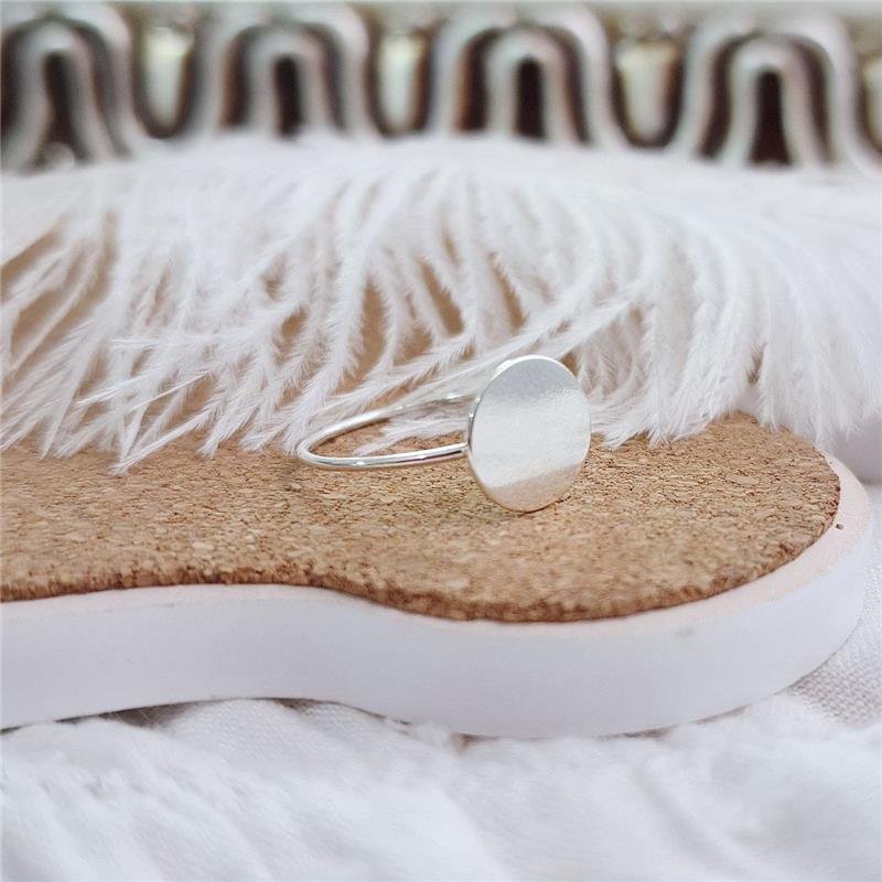 ANEL PRATA 925 MINIMALISTA CIRCULO