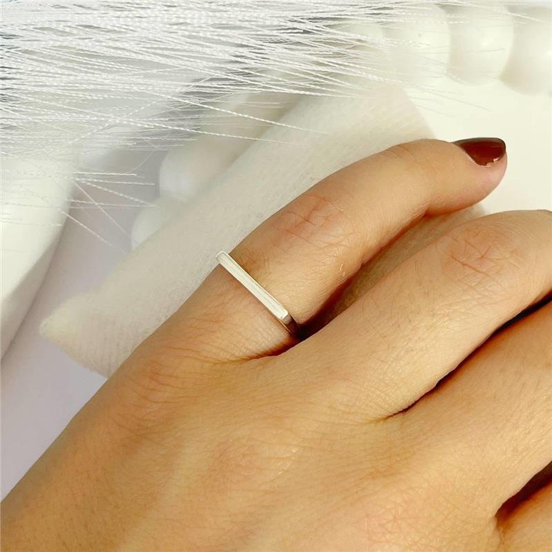 ANEL PRATA 925 MINIMALISTA FALANGE RETO