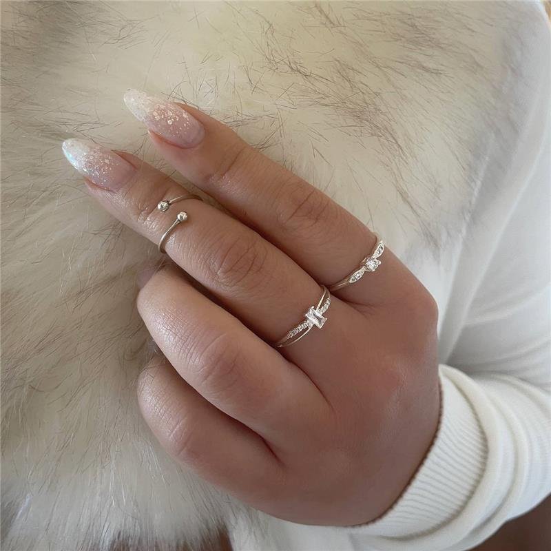 ANEL PRATA 925 NOIVADO SOLITÁRIO COM ZIRCÔNIA