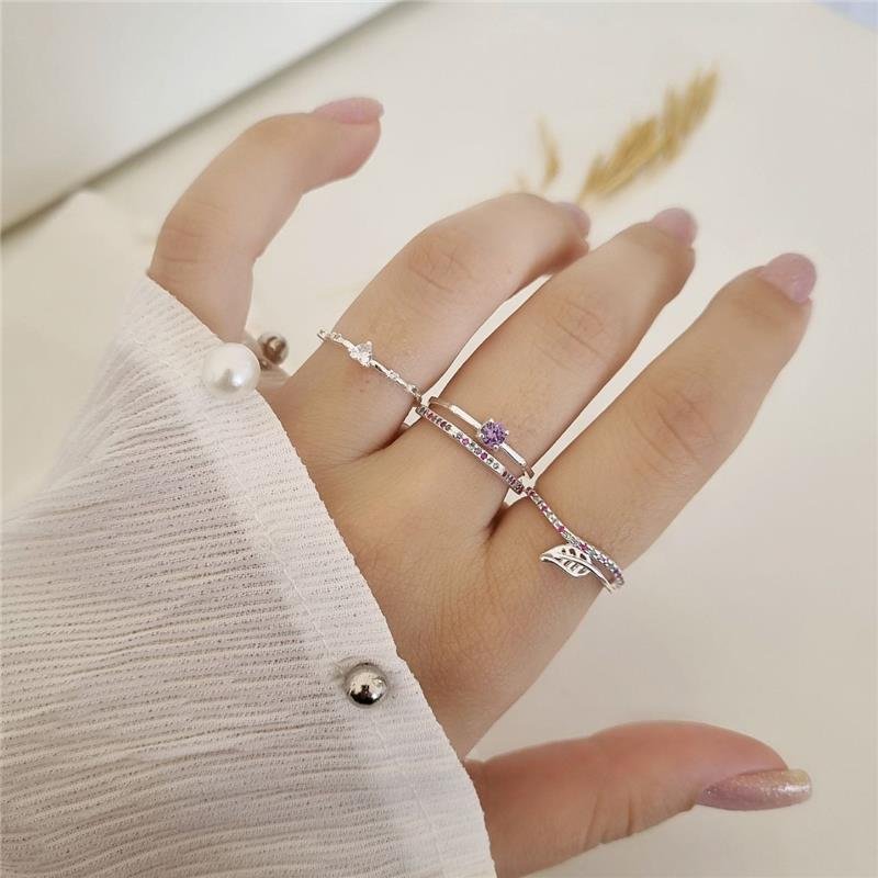 ANEL PRATA 925 OCTAGONO PEDRAS COLORIDAS