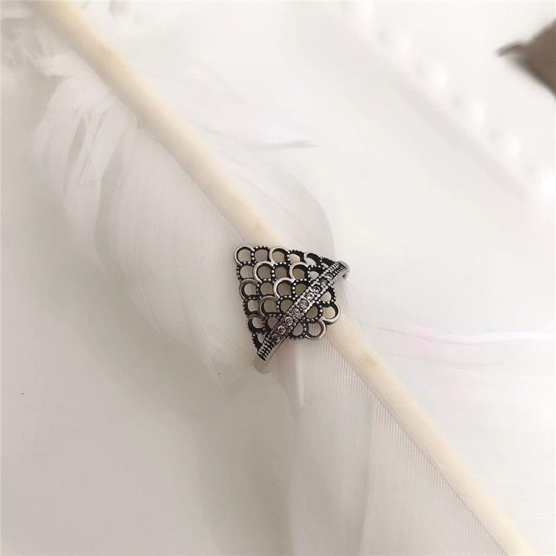 ANEL PRATA 925 PIRÂMIDE COLMEIA