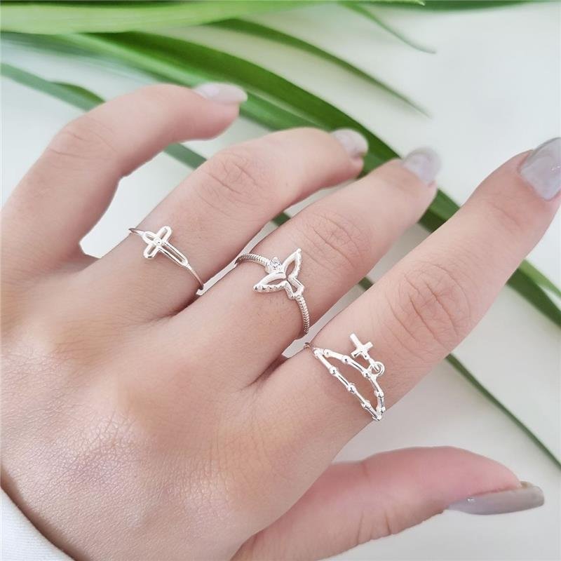 ANEL PRATA 925 POMBA ESPIRITO SANTO