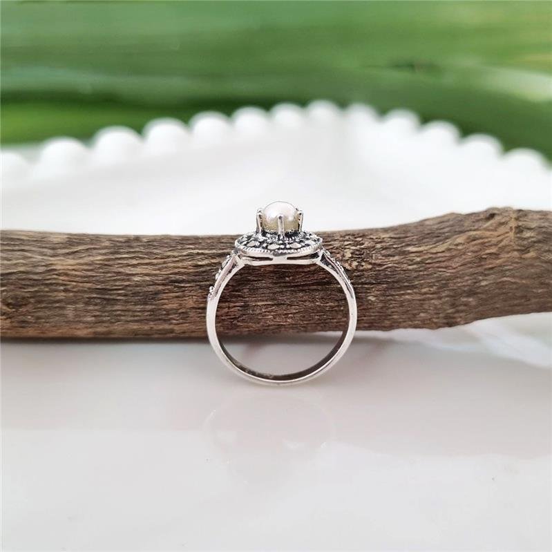 ANEL PRATA 925 REDONDO COM PÉROLA