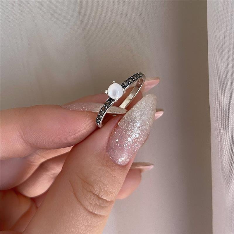 ANEL PRATA 925 SOLITÁRIO COM PEDRA NATURAL