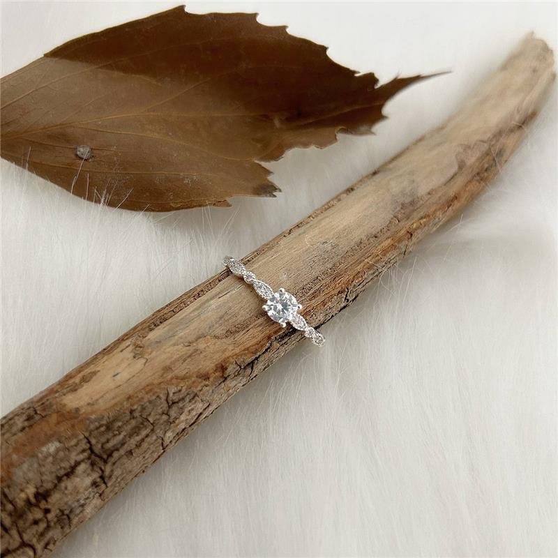 ANEL PRATA 925 SOLITÁRIO COM ZIRCÔNIA