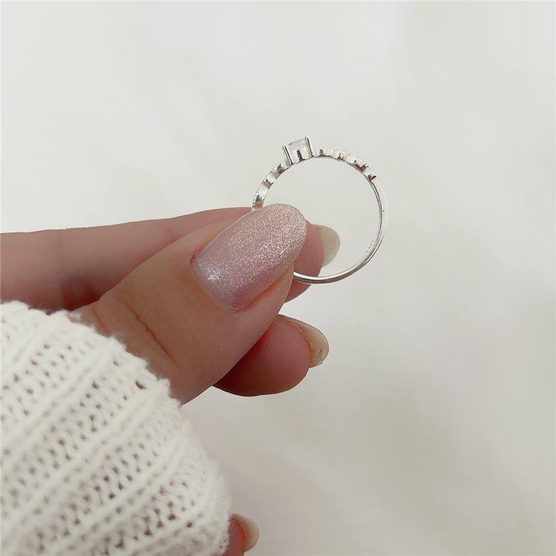 ANEL PRATA 925 SOLITÁRIO COM ZIRCÔNIA