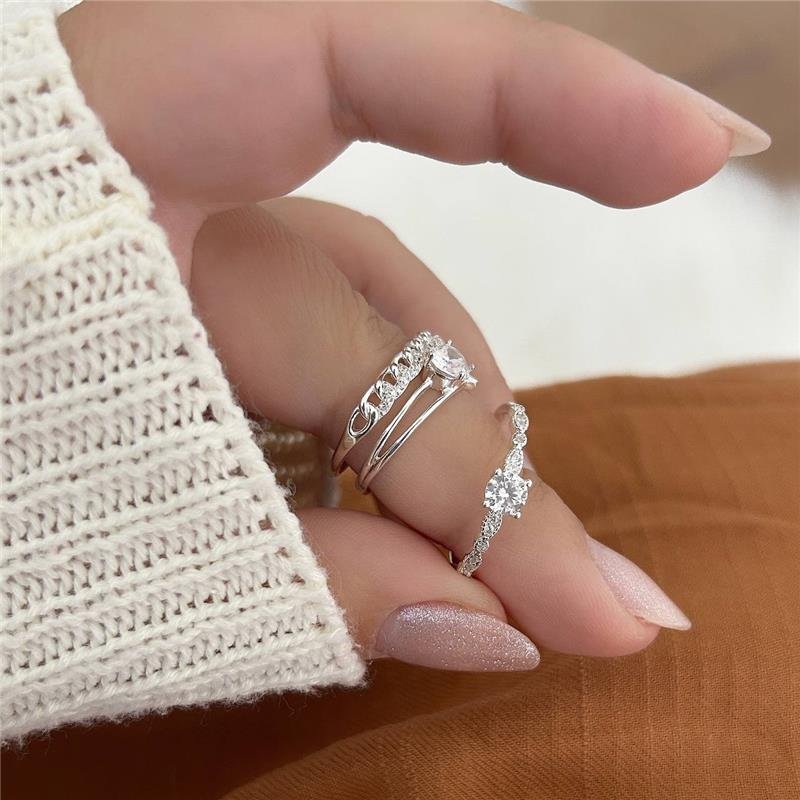 ANEL PRATA 925 SOLITÁRIO COM ZIRCÔNIA