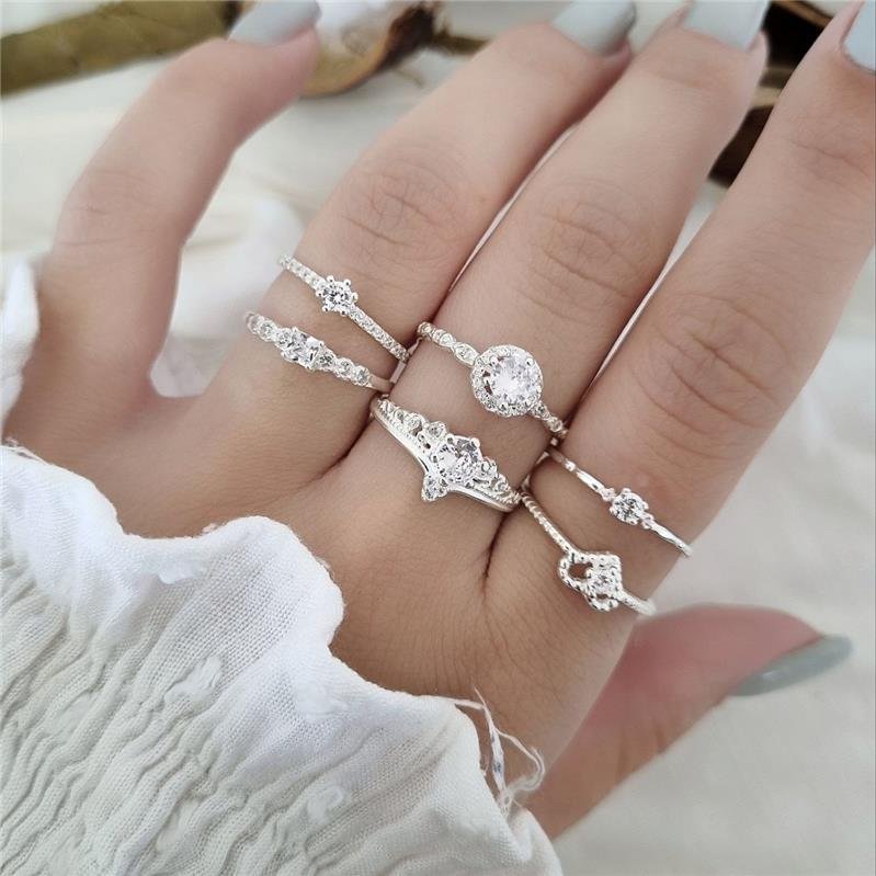 ANEL PRATA 925 SOLITÁRIO NOIVADO LATERAIS CRAVEJADAS