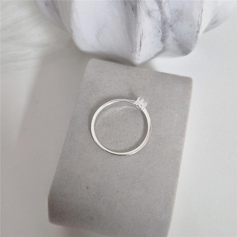 ANEL PRATA 925 SOLITÁRIO NOIVADO SIMPLES