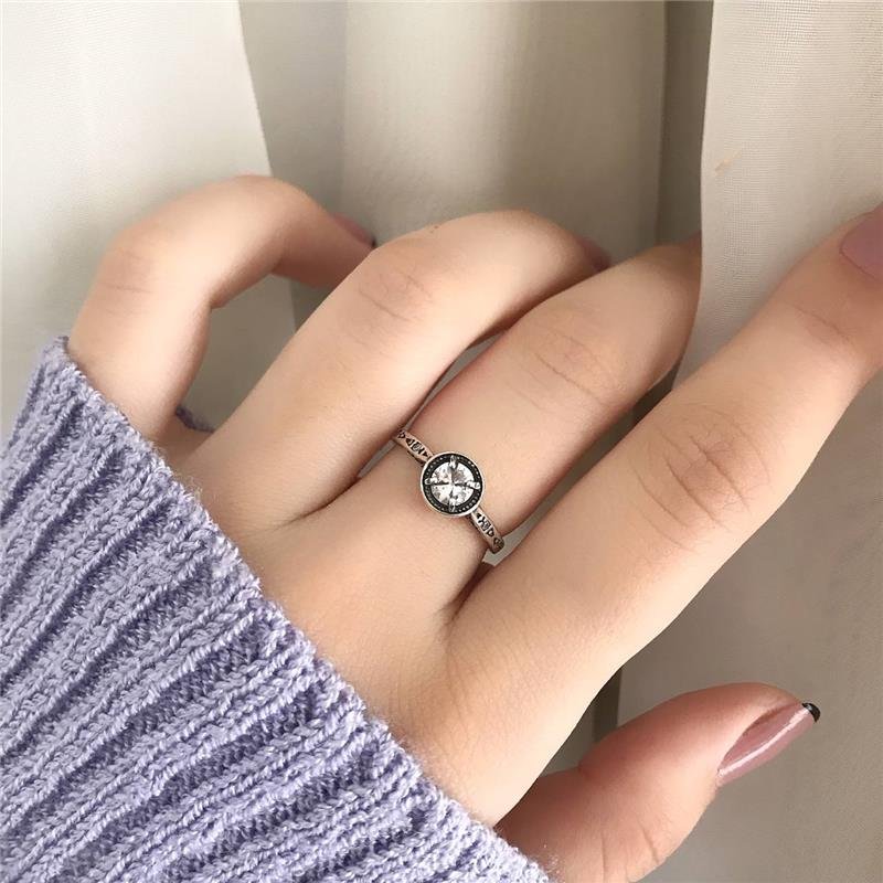 ANEL PRATA 925 SOLITÁRIO NOIVADO TRABALHADO