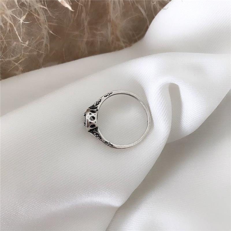 ANEL PRATA 925 SOLITÁRIO NOIVADO TRABALHADO