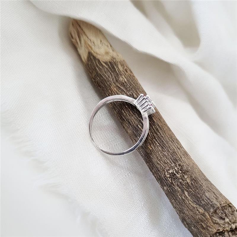 ANEL PRATA 925 SOLITÁRIO QUADRADO PEDRAS COLORIDAS