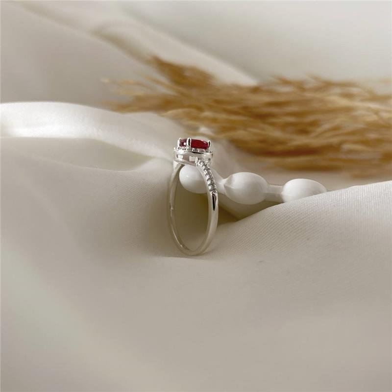 ANEL PRATA 925 SOLITÁRIO REDONDO COM PEDRA CORES