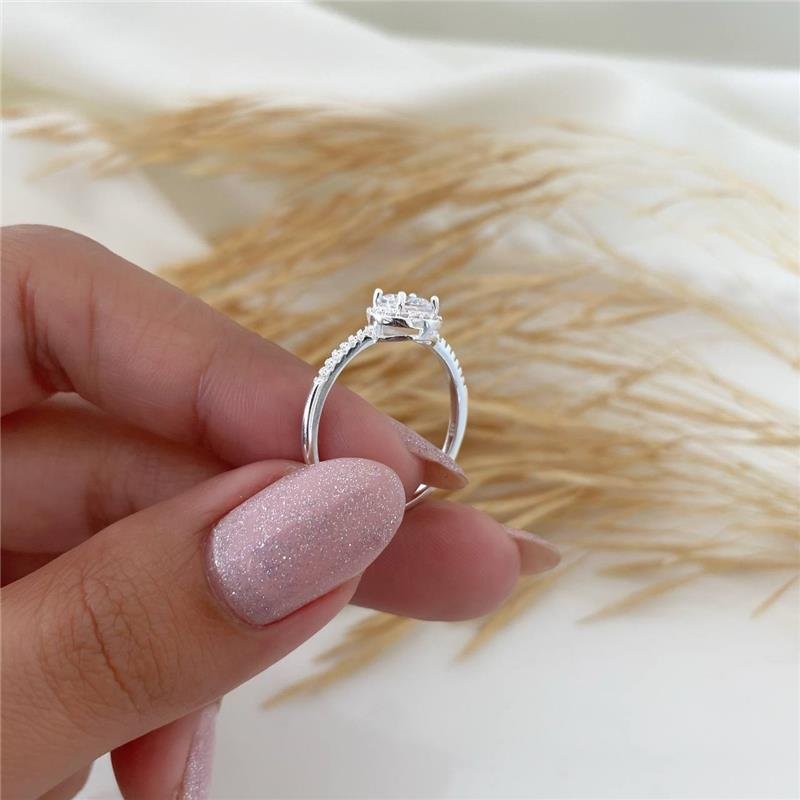 ANEL PRATA 925 SOLITÁRIO REDONDO COM PEDRA CORES