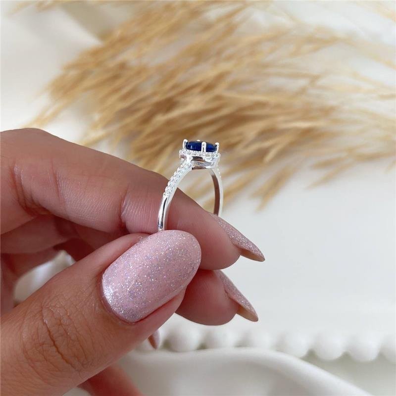 ANEL PRATA 925 SOLITÁRIO REDONDO COM PEDRA CORES