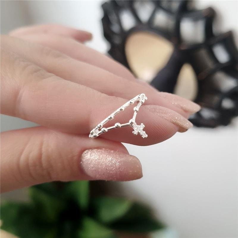 ANEL PRATA 925 TERÇO CRUZ CRAVEJADA