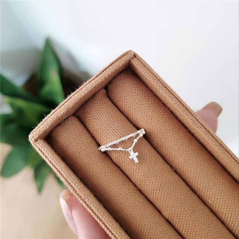 ANEL PRATA 925 TERÇO CRUZ CRAVEJADA