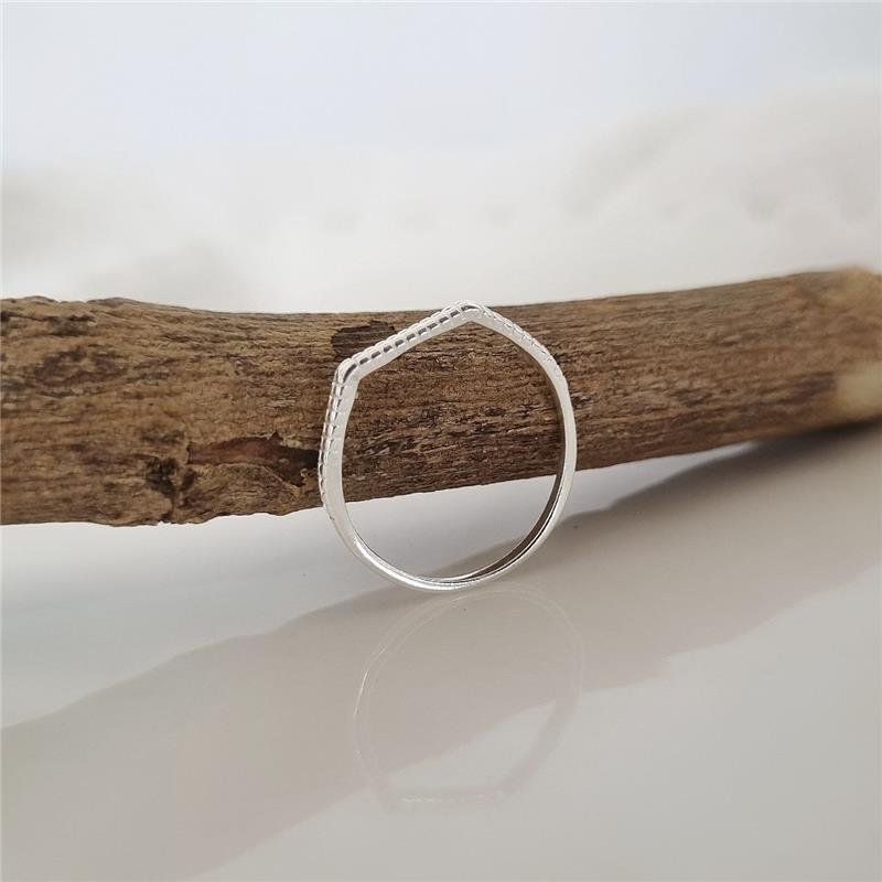 ANEL PRATA 925 TOPO FACETAS TRABALHADO