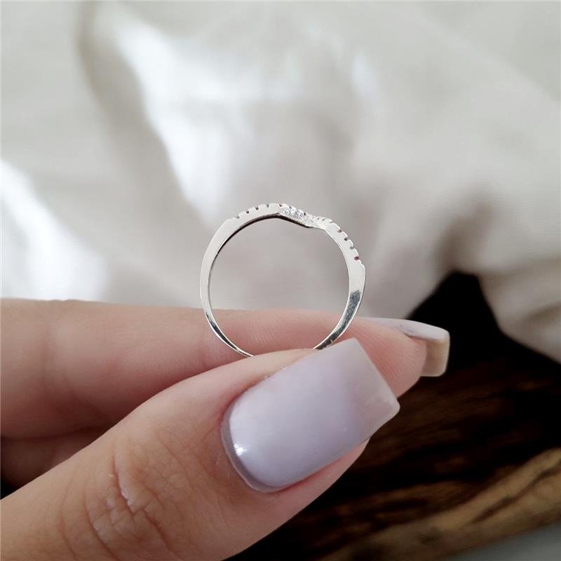 ANEL PRATA 925 V COM PEDRA COLORIDAS